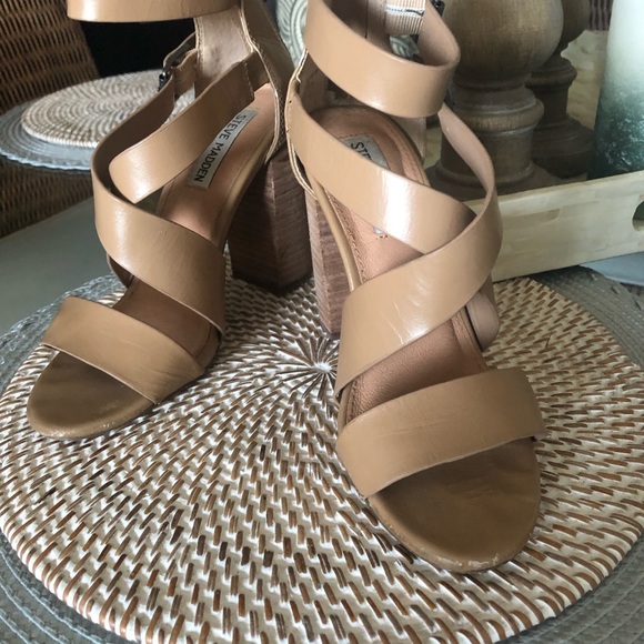 Steve Madden Shoes - Steve Madden Tan Leather Sandals SZ 6